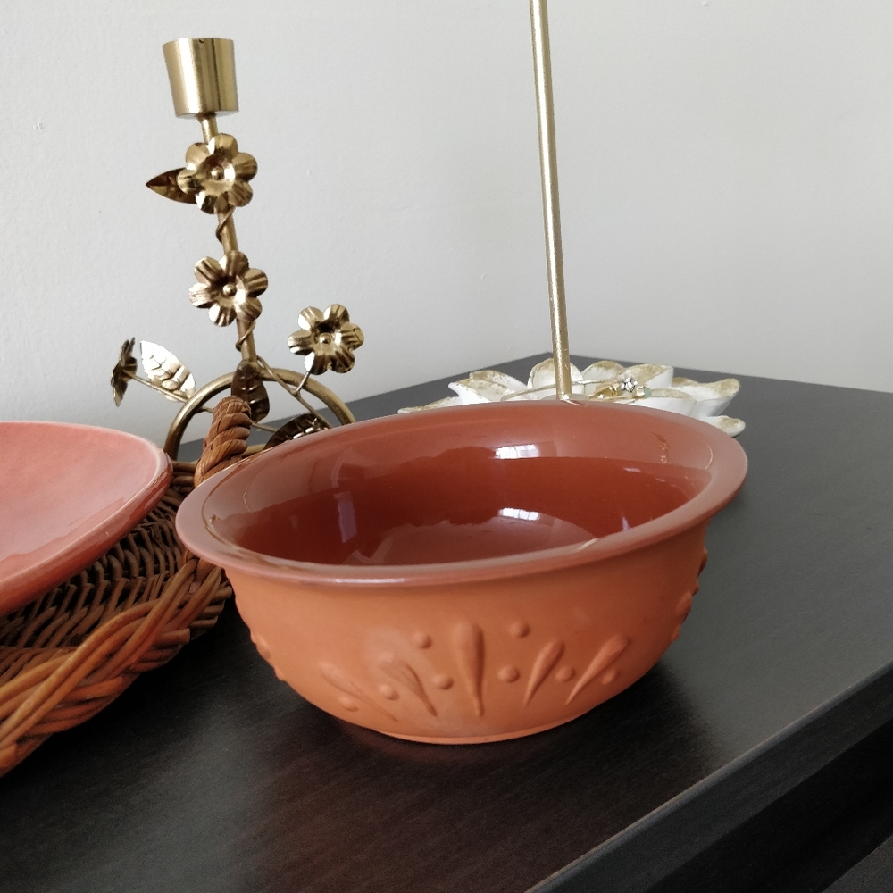 Terracotta Bowl with Laquered Inside